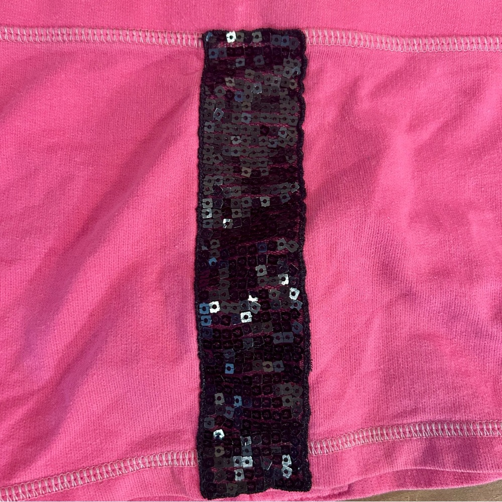 💕Hard Candy Barbie Pink & Black Sequin Trim Shorts Sparkly embellished - Picture 7 of 9